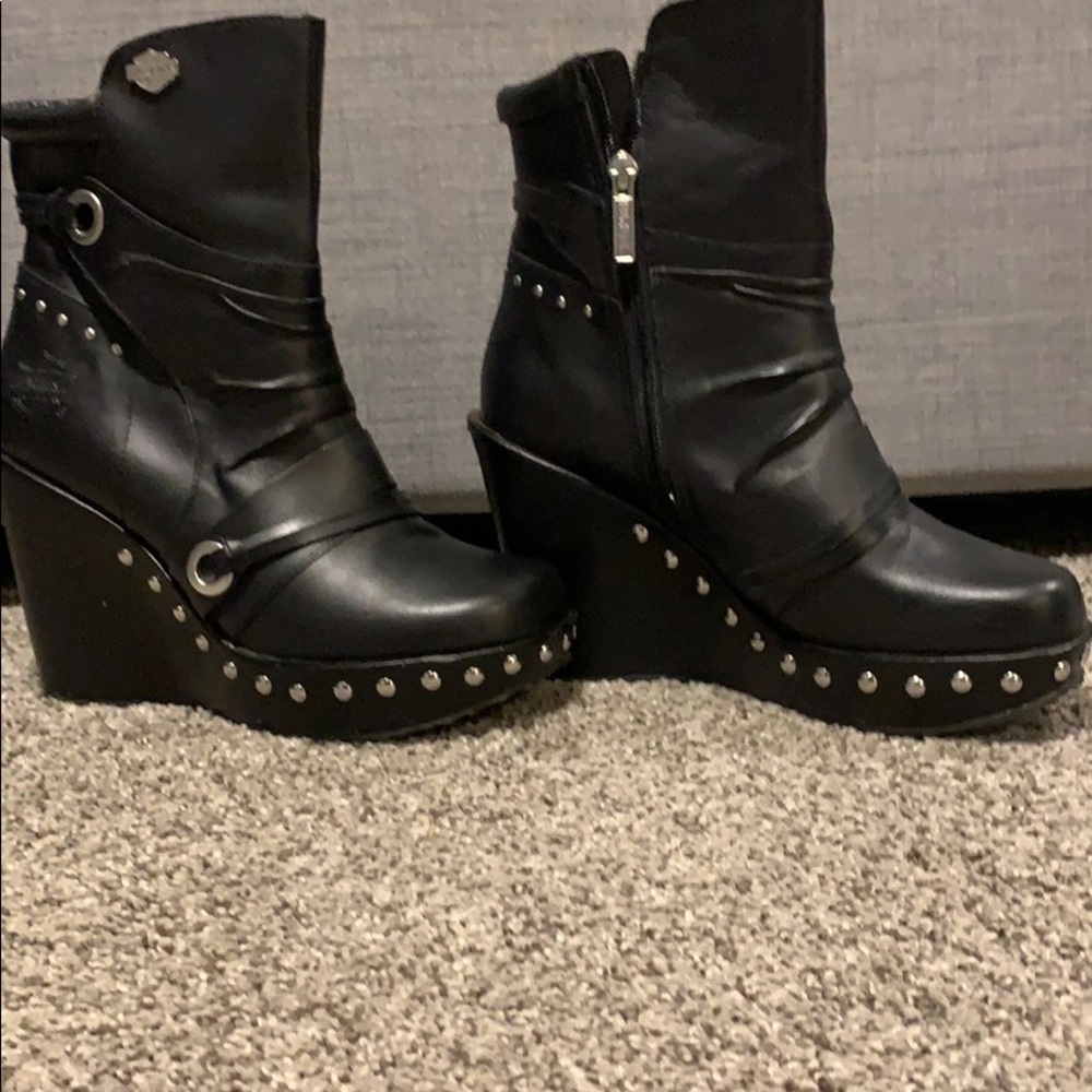HARLEY DAVIDSON Wedge Bootie